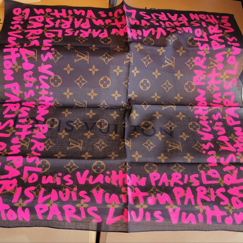 LV Stephen Sprouse pocket square scarf